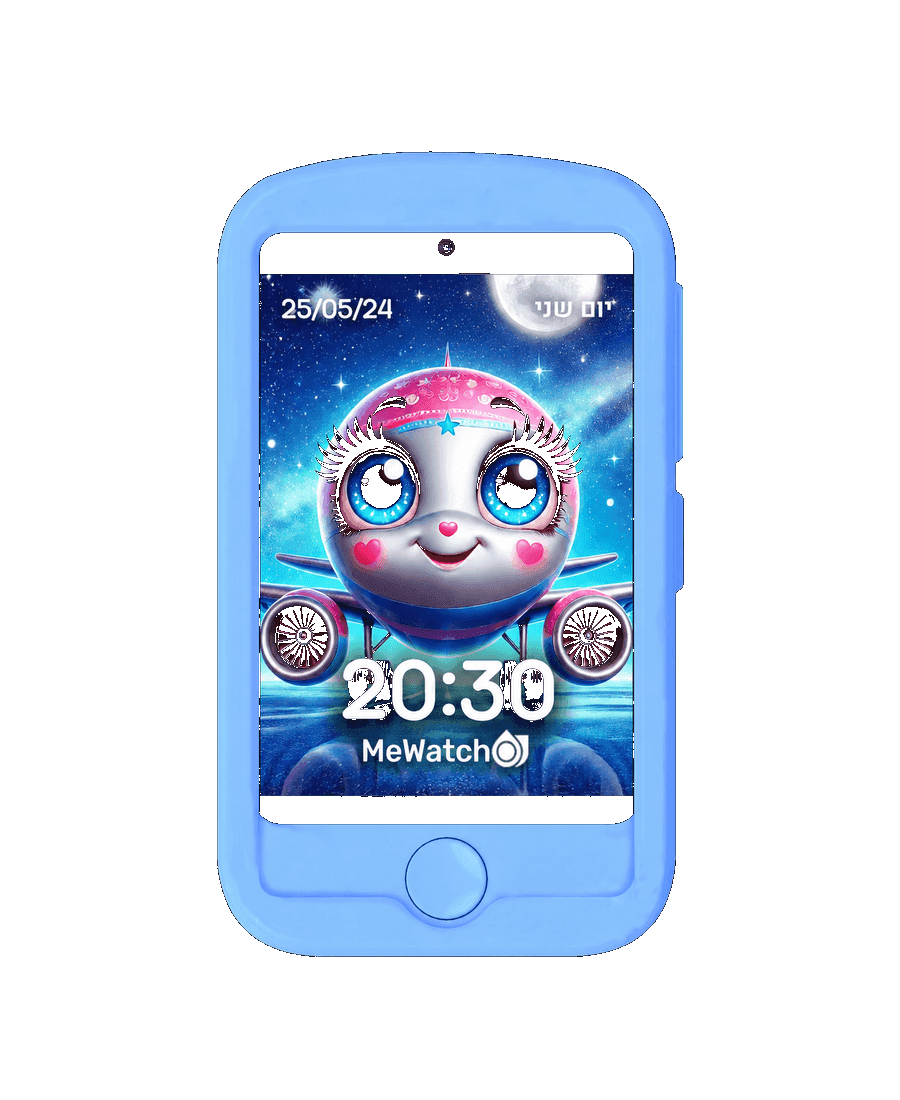 MeWatch FirstPhone — כיסוי כחול · ג׳טה · מטוס-על