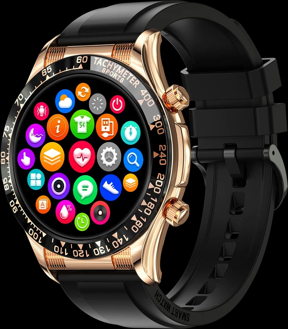 MeWatch LUX Gold | Bluetooth - רצועה שחורה